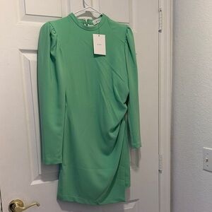 A.L.C. Mint Green Long Sleeve Dress